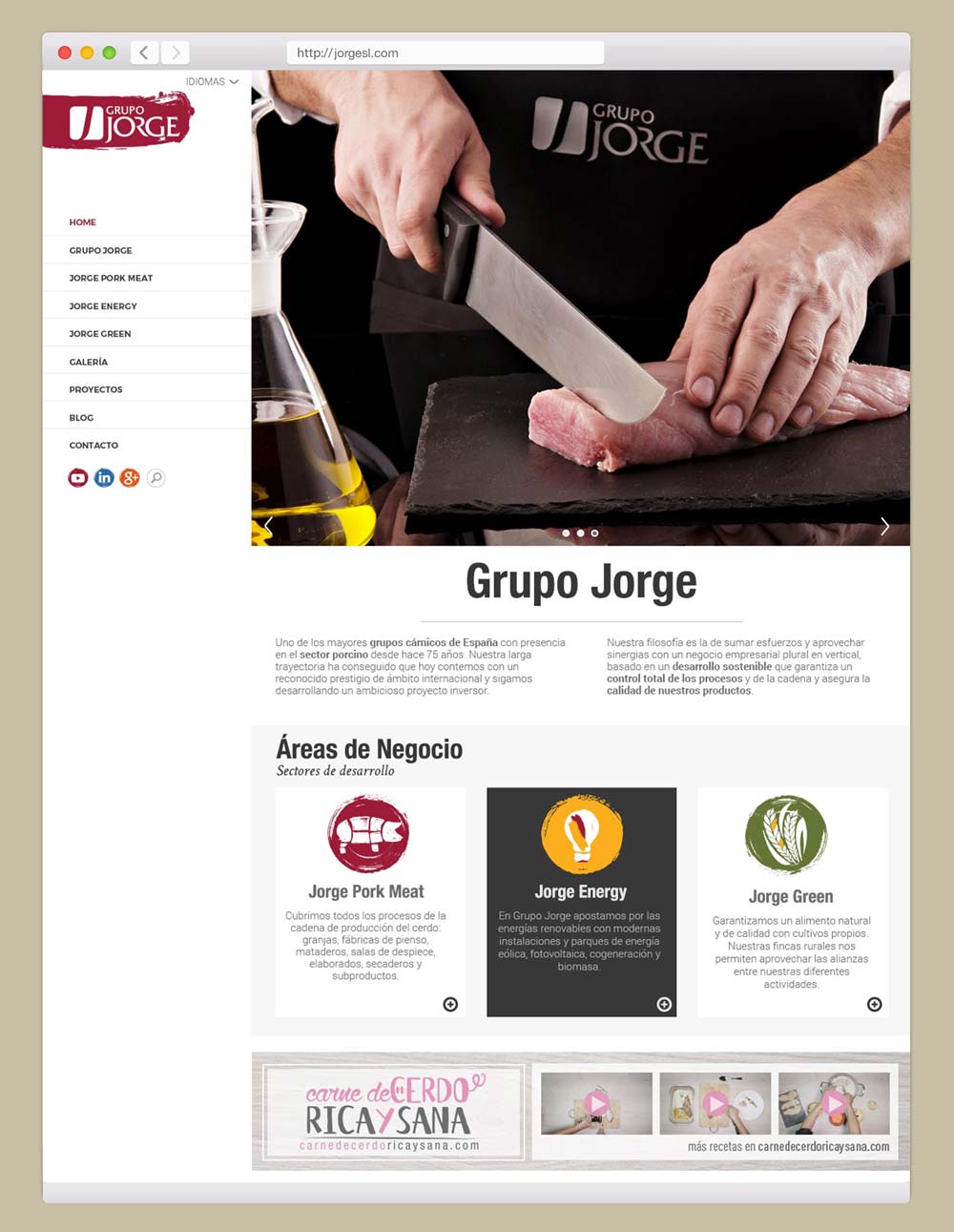 diseño web en Zaragoza Grupo Jorge SinPalabras