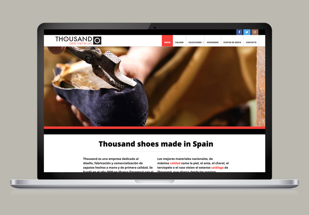 diseño web tienda moda SinPalabras